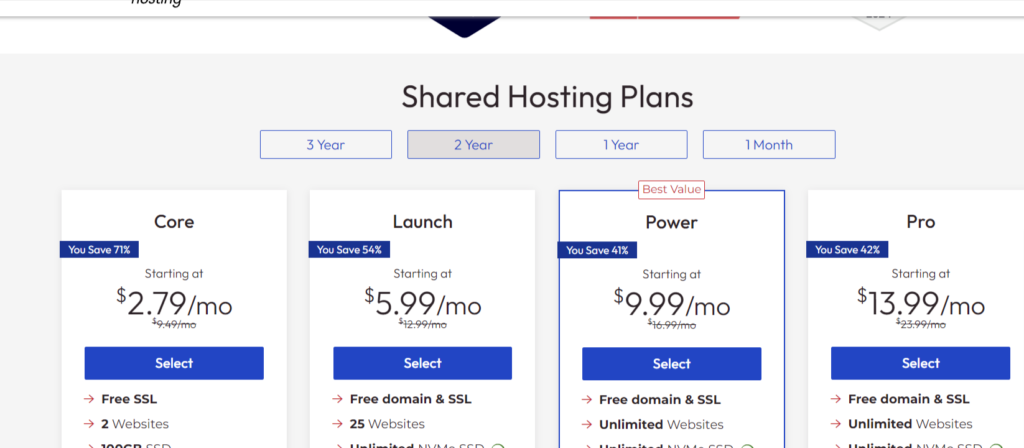 InMotion主机价格
