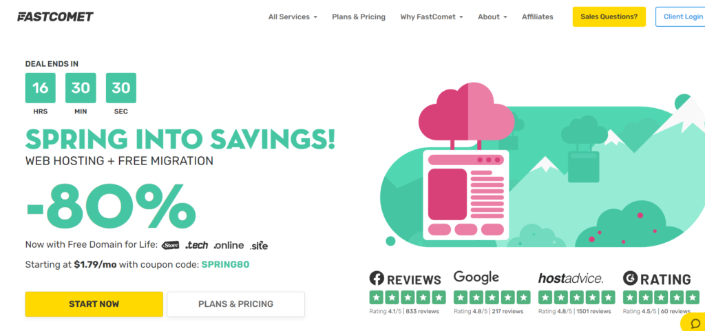 FastComet 网站建设工具