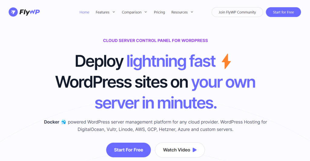 FlyWP wordpress主机